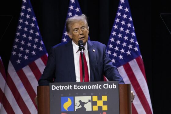 Trump floats tax break for car loans in Detroit speech. He says it would help buyers and the automobile industry.