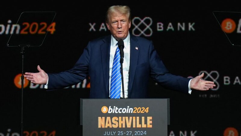 Trump Media in reported talks to buy crypto trading platform Bakkt, sending shares soaring