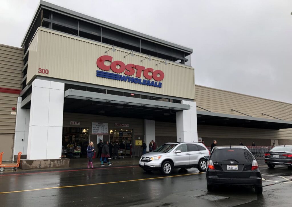 Costco shoppers stocked up on supplies as hurricanes, port strike hit. The trend hurt sales in October.